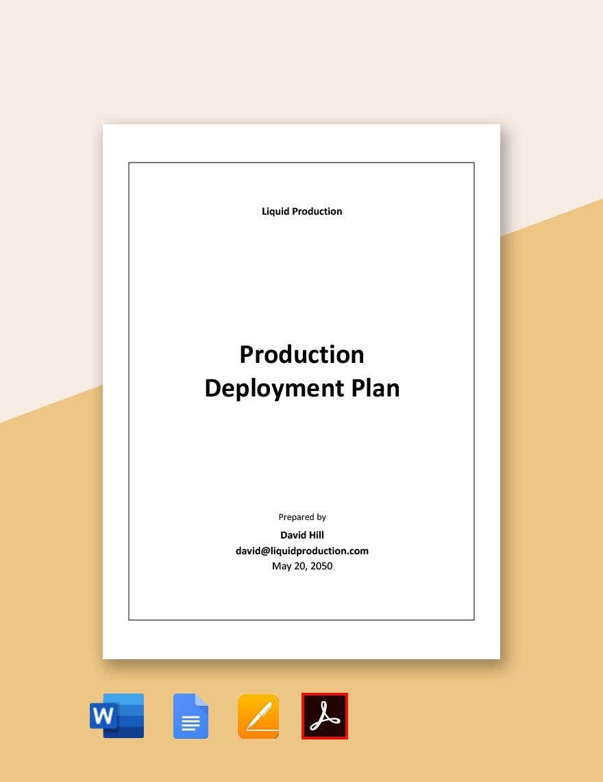 Staff Deployment Plan Template In Word Google Docs Pages Download 