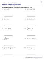 Standard Form Of Equation Definition Rules Video Worksheets Library