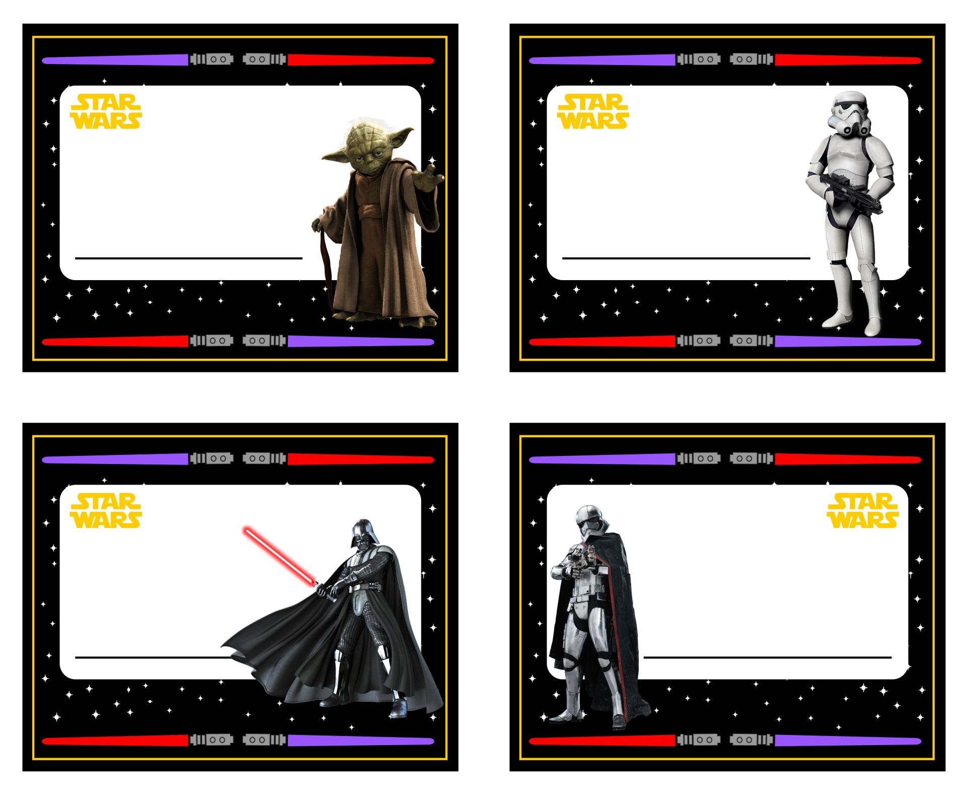 Star Wars Labels 12 Free PDF Printables Printablee