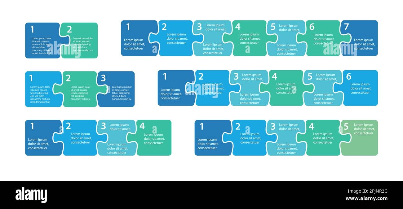 Steps Infographics Puzzle Sequence Two Three Four Five Six And 
