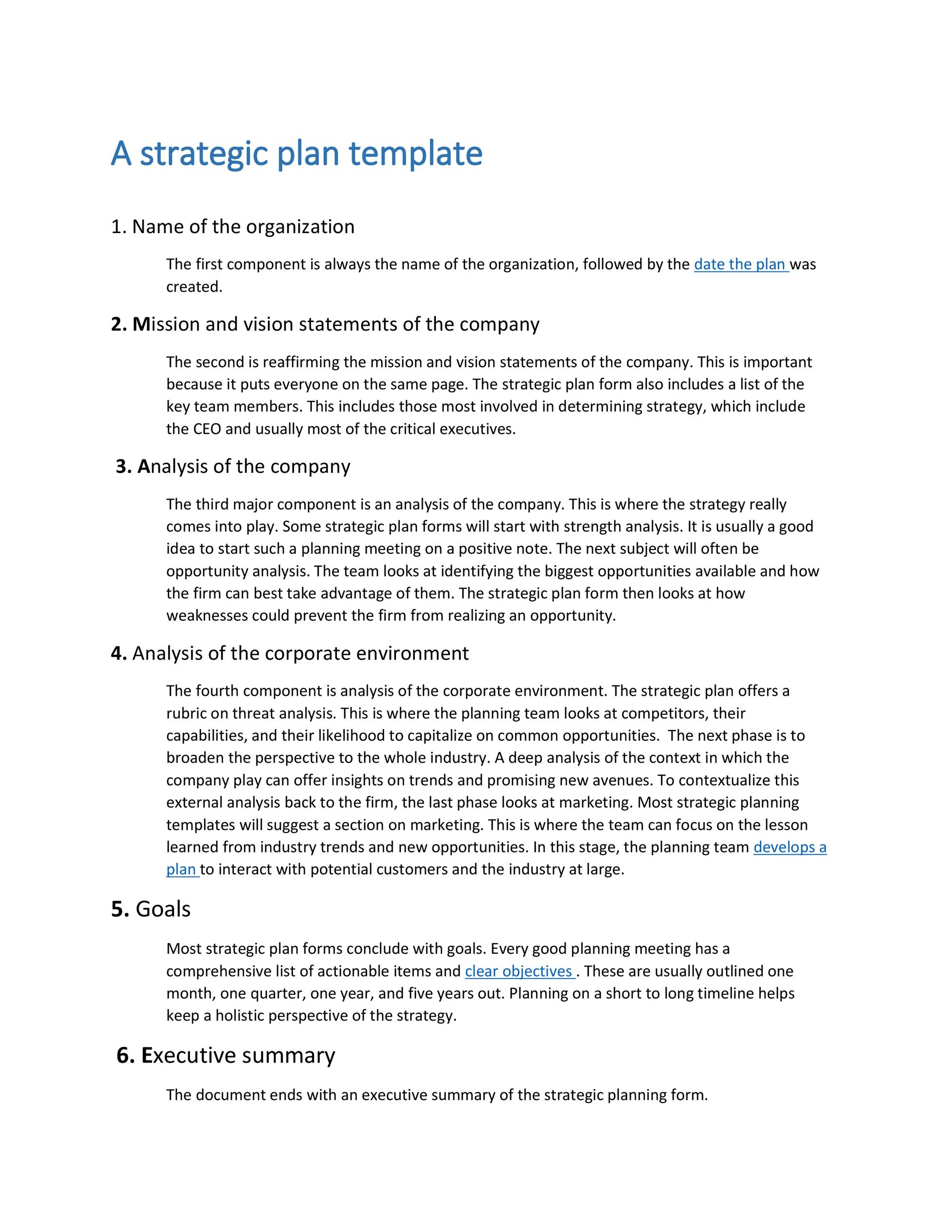 Strategy Brief Template