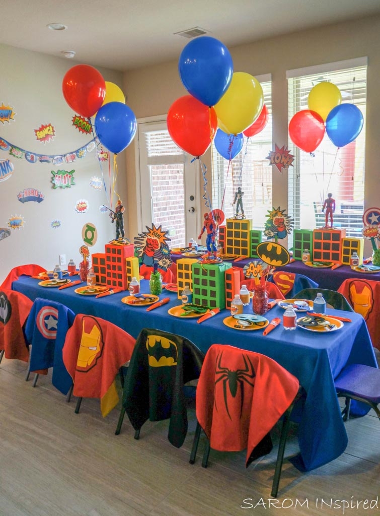 Superhero Birthday Party Supplies Games And Decorations Ideas Ann 
