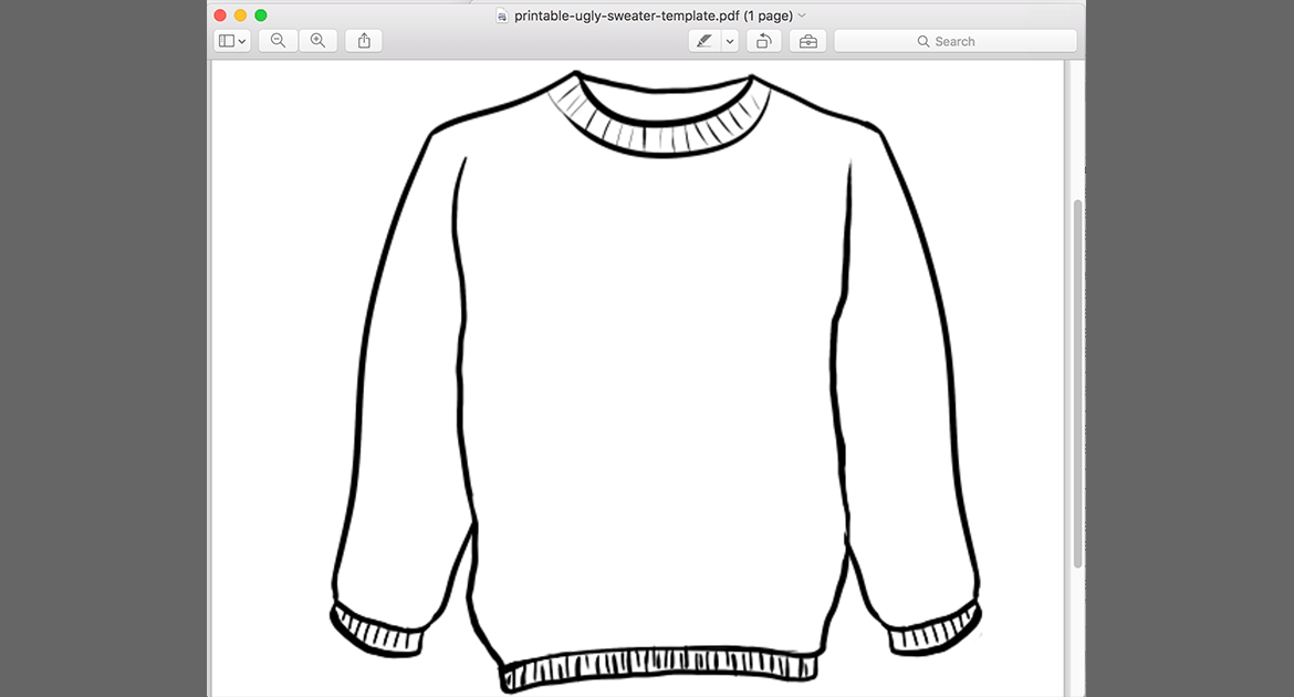 design a holiday sweater printable