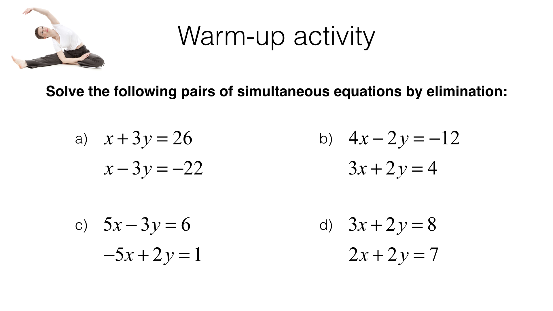 solve equations by substitution worksheet