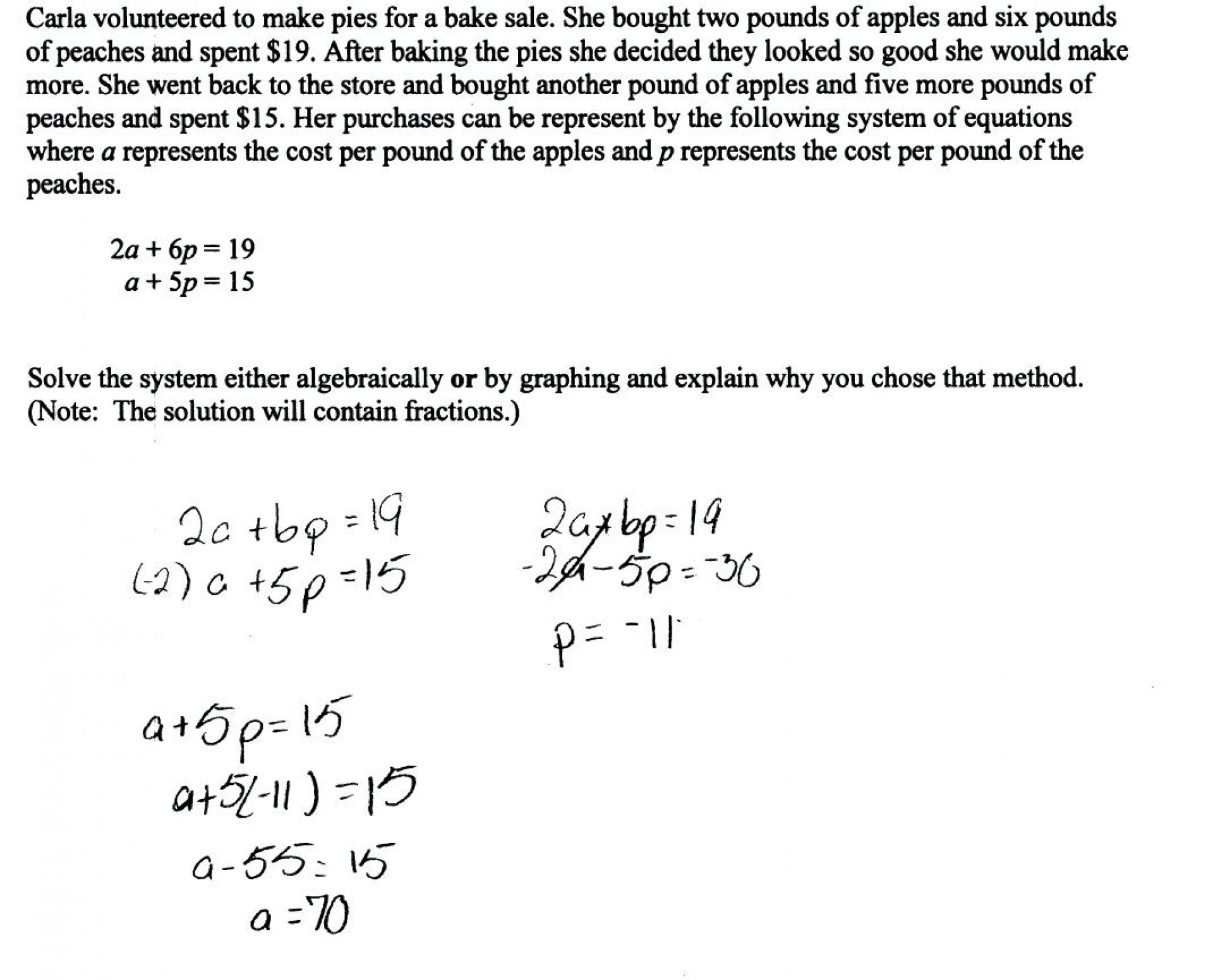 Systems Of Equations With 3 Variables Word Problems Worksheet Pdf