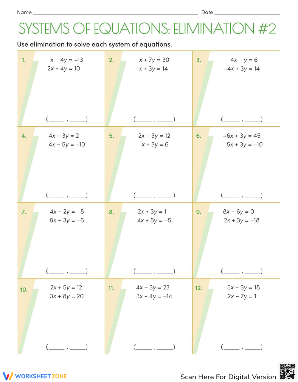 Systems Of Equations Worksheets Math Monks Worksheets Library
