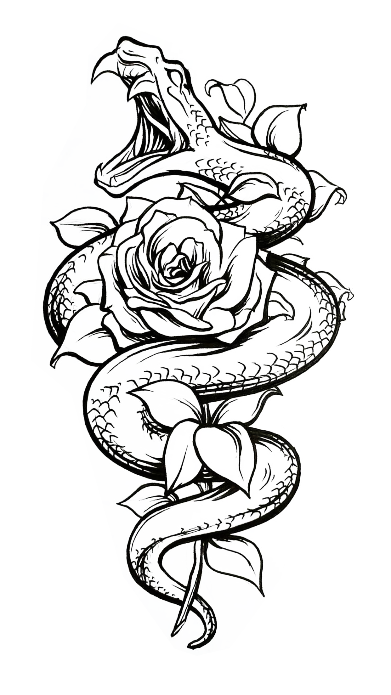 printable easy outline tattoo stencil designs
