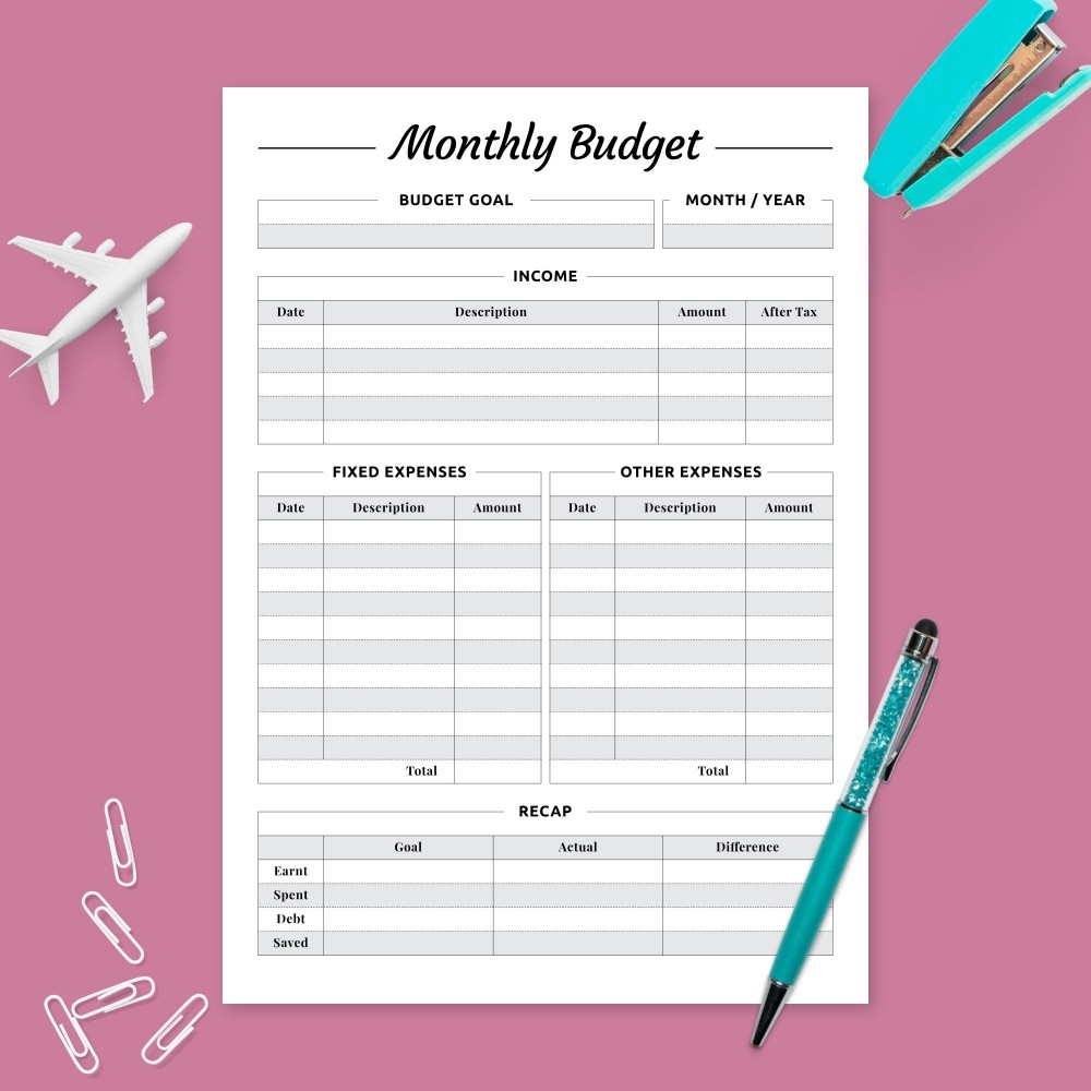 Template For Budget Planning Grupomyte