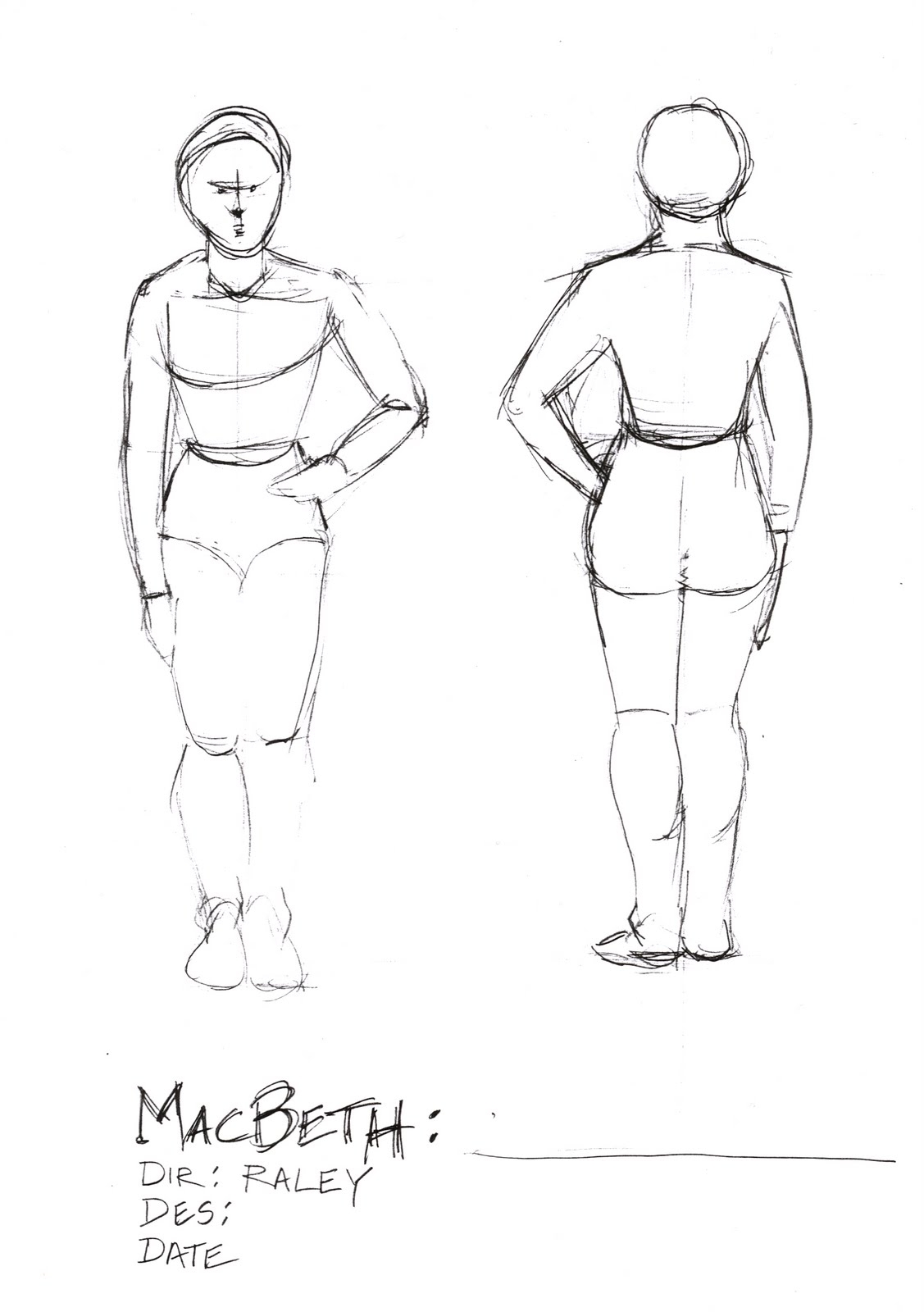 Template For Costume Design
