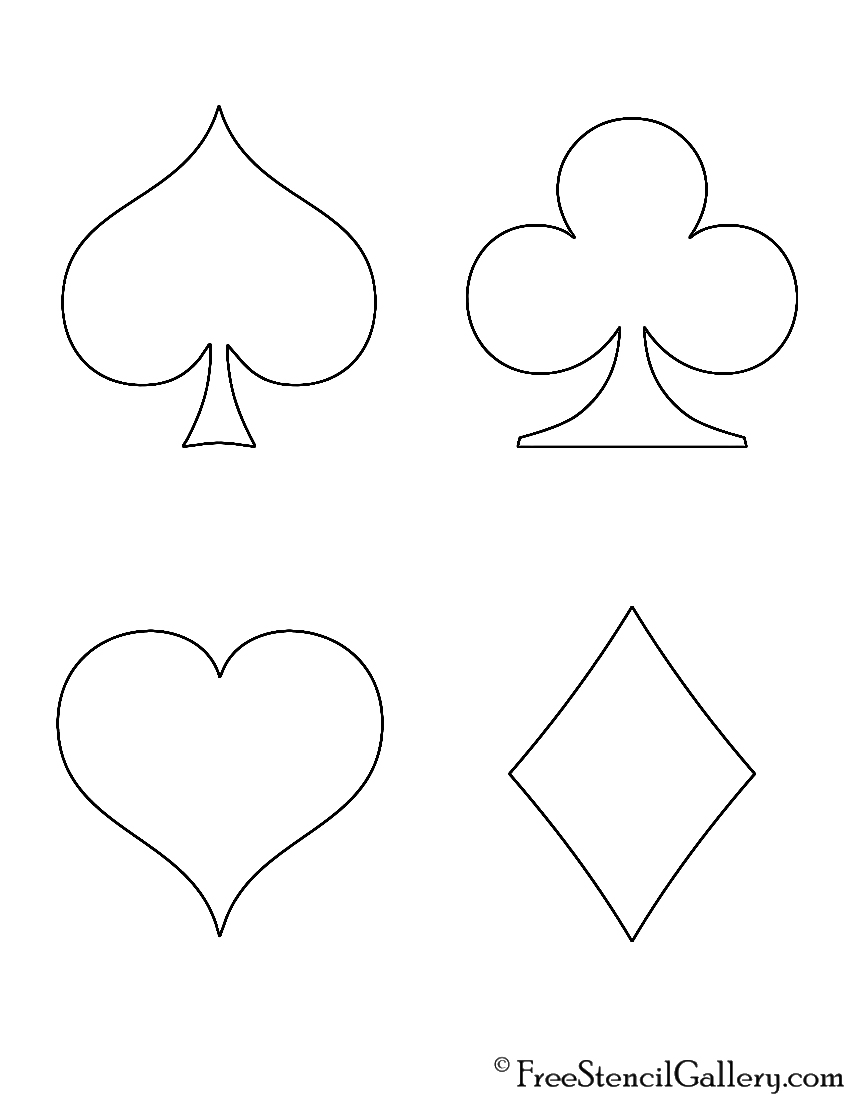 playing card printable template