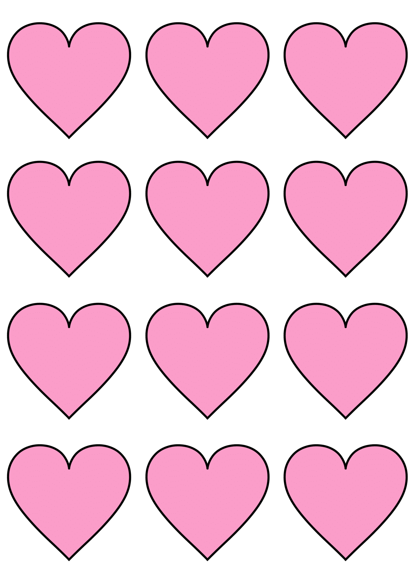 heart pictures printable