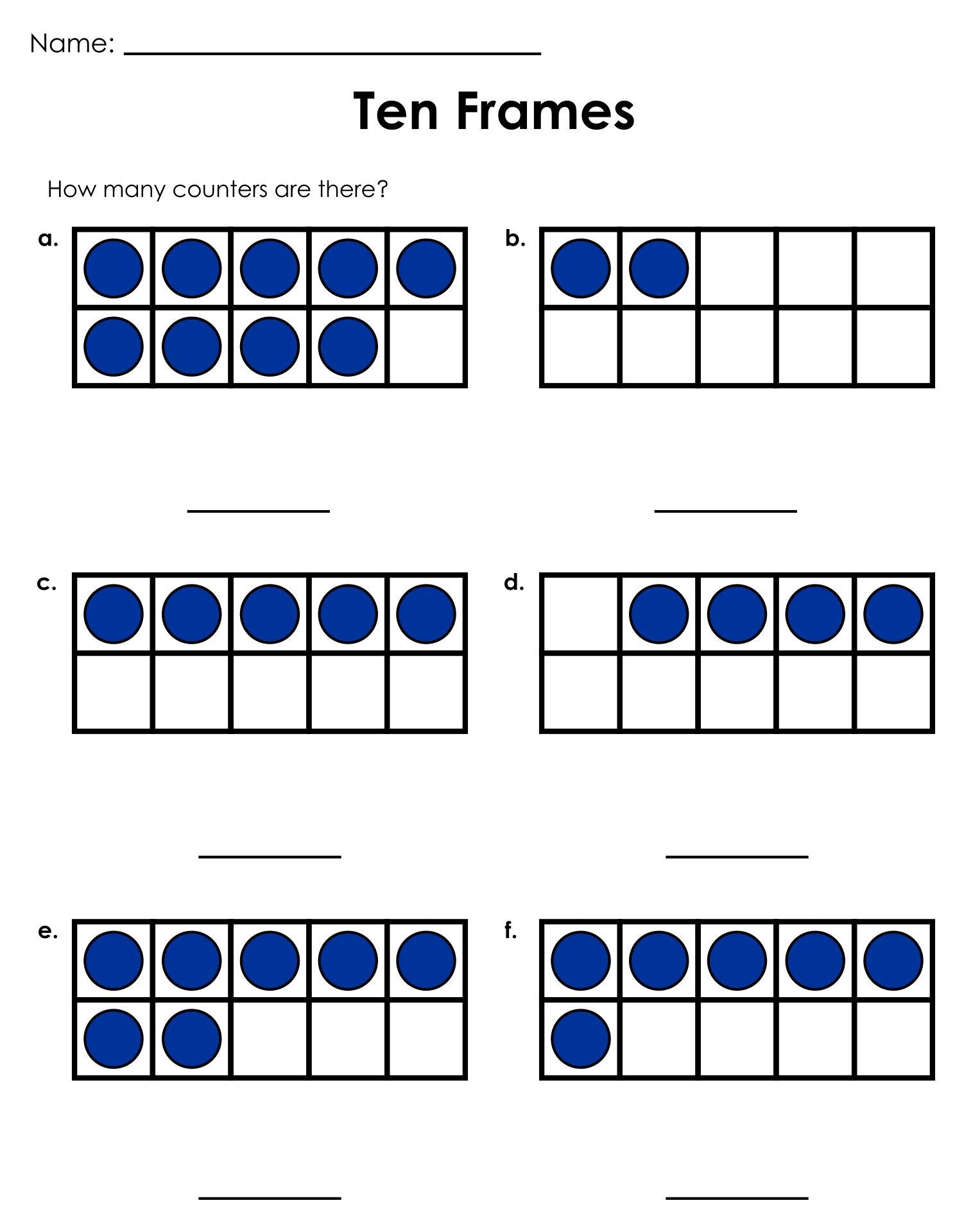 Ten Frame Template 10 Free PDF Printables Printablee