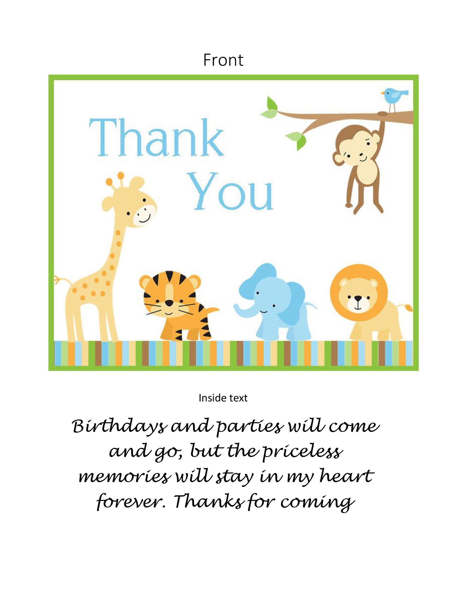 thank you card free printable template