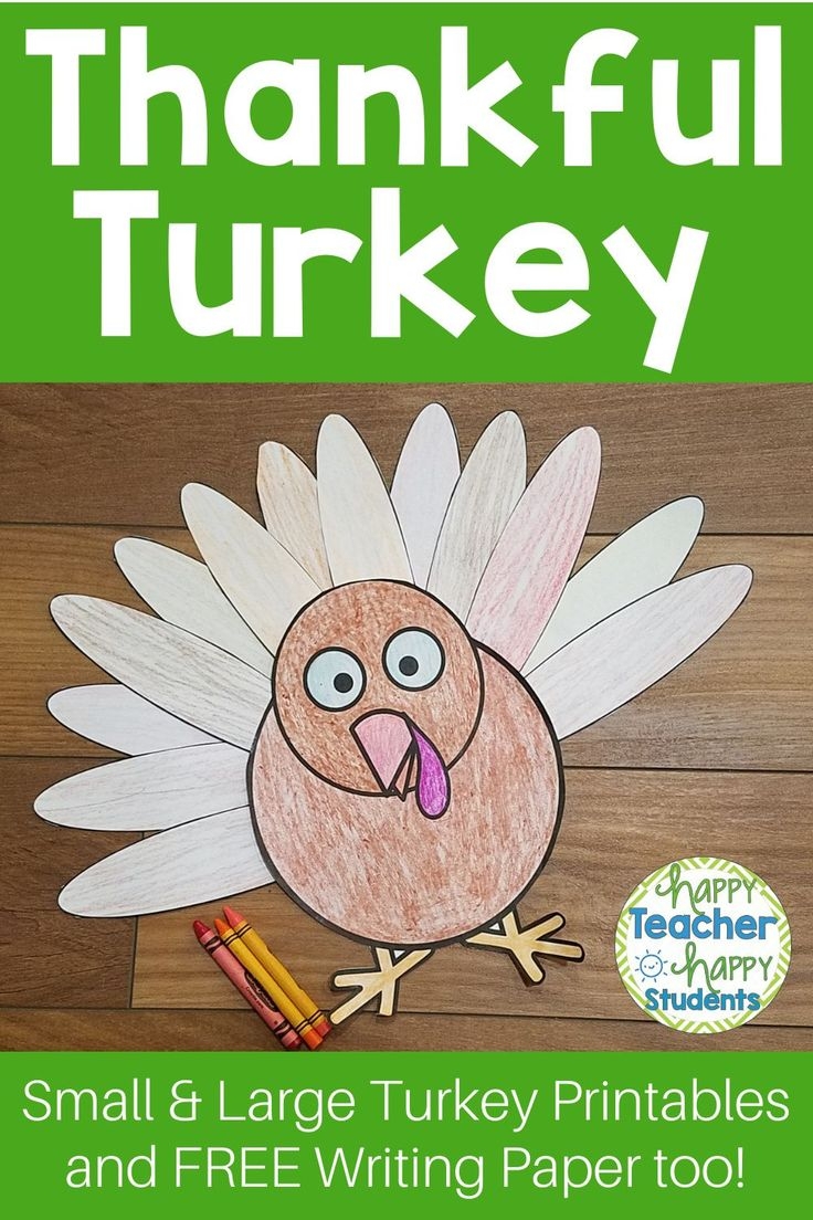 Thankful Turkey Craft I Am Thankful For Turkey Thankful Turkey Craft 