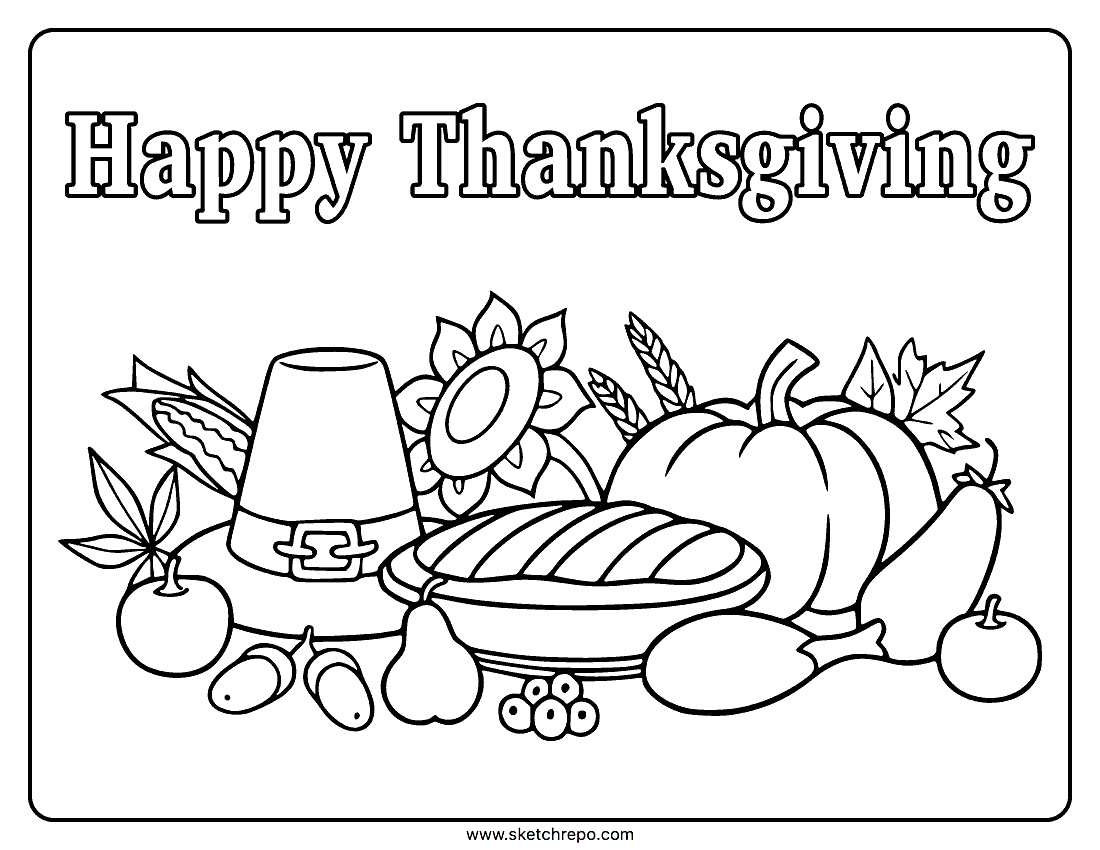 thanksgiving printable coloring pictures