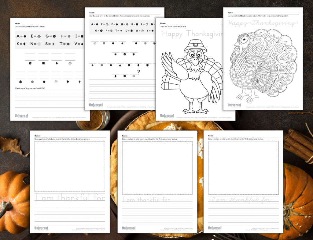 Thanksgiving Day Printable Activities FREE Printable A Z
