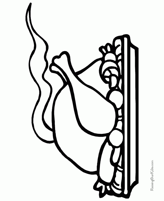 Thanksgiving Preschool Turkey Coloring Pages 020