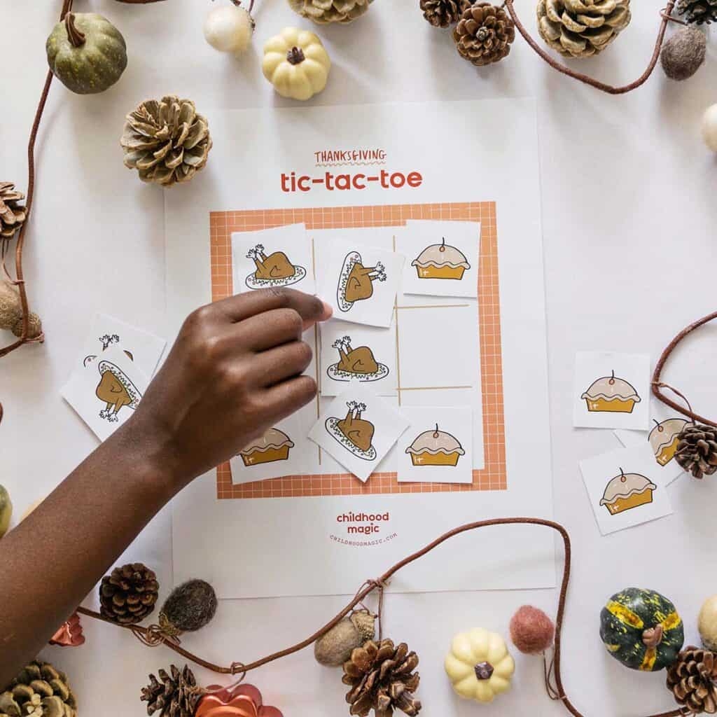 Thanksgiving Tic Tac Toe Childhood Magic