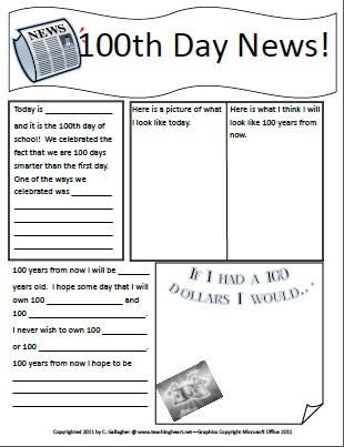The 25 Best Free 100th Day Of School Printable Activities And 