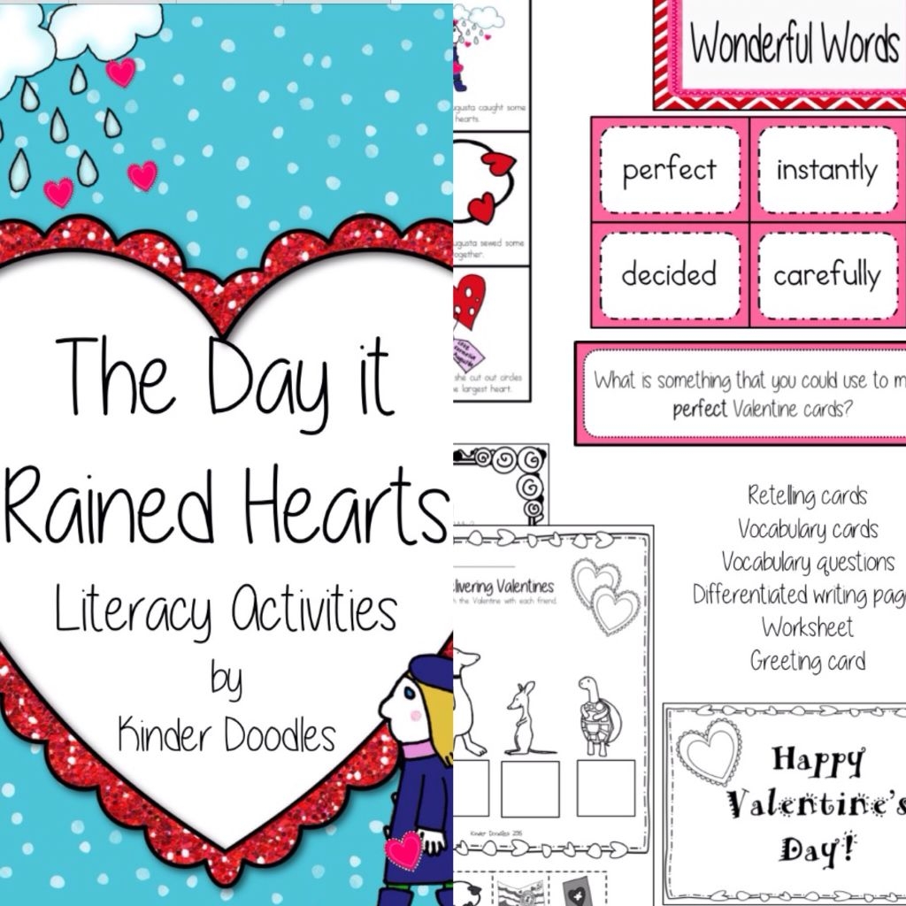 The Day It Rained Hearts Literacy Activities