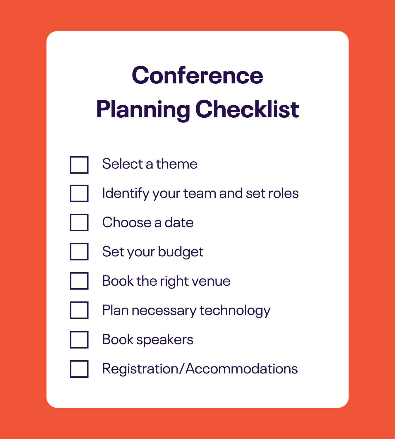The Essential Conference Planning Checklist With Template Bogiolo