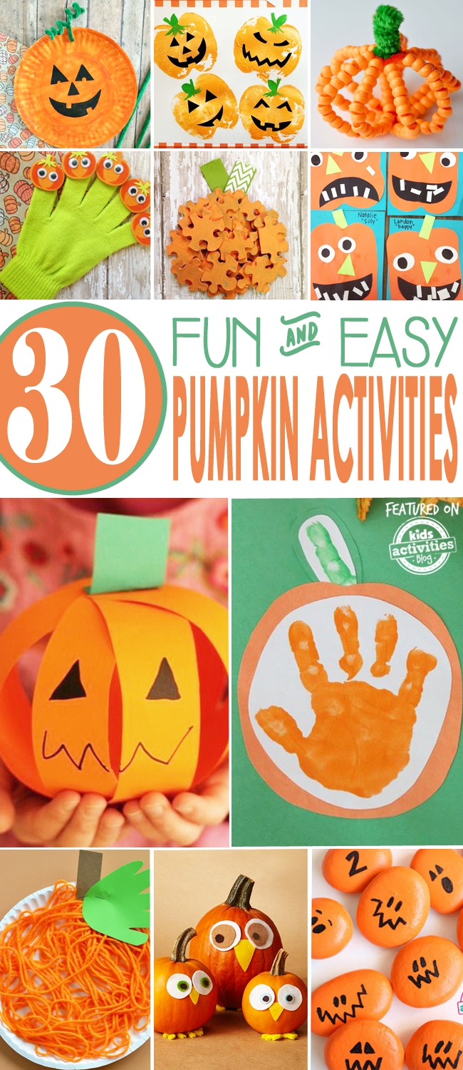 Toddler Printable Pumpkin Activities