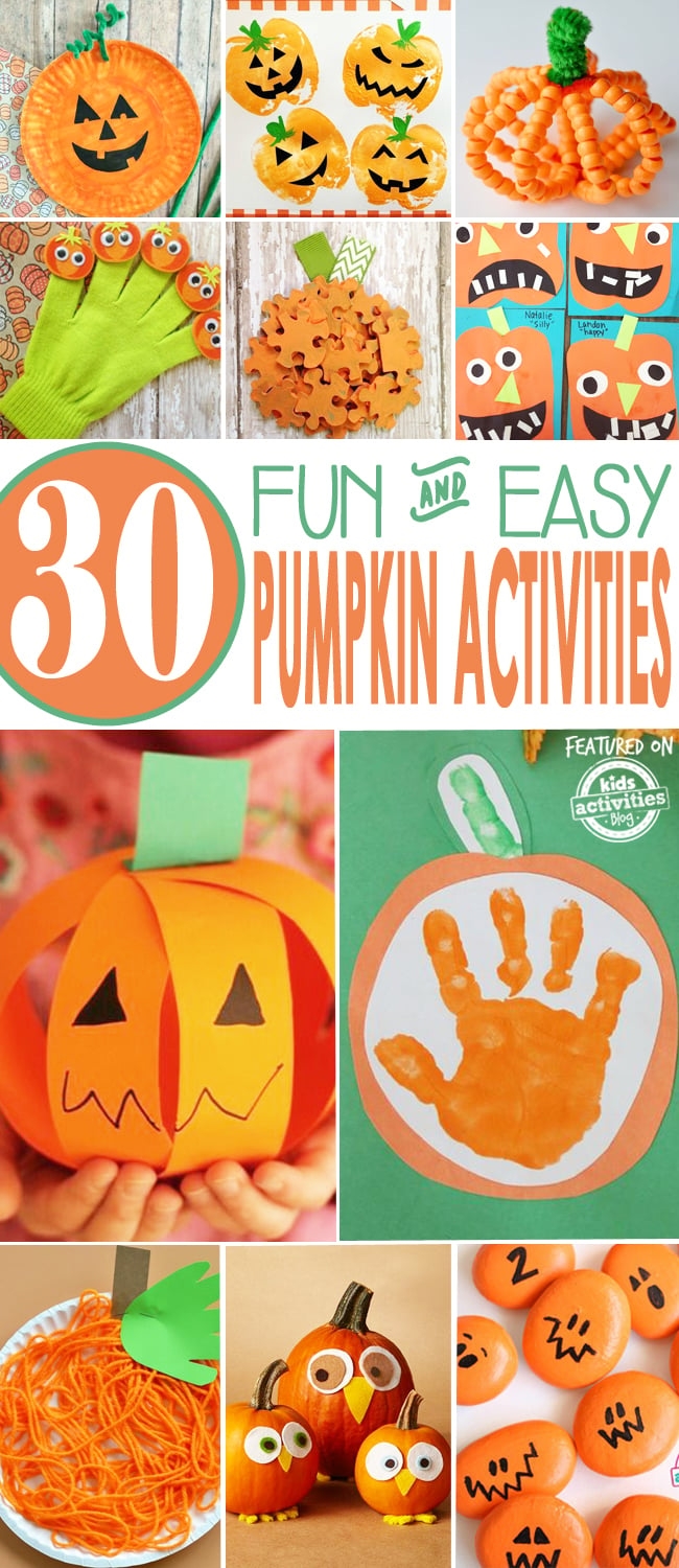 Toddler Printable Pumpkin Activities
