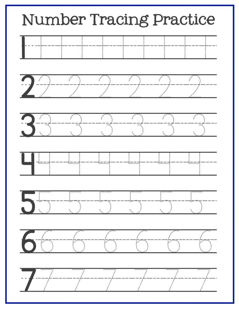 Tracing Worksheets For Prek