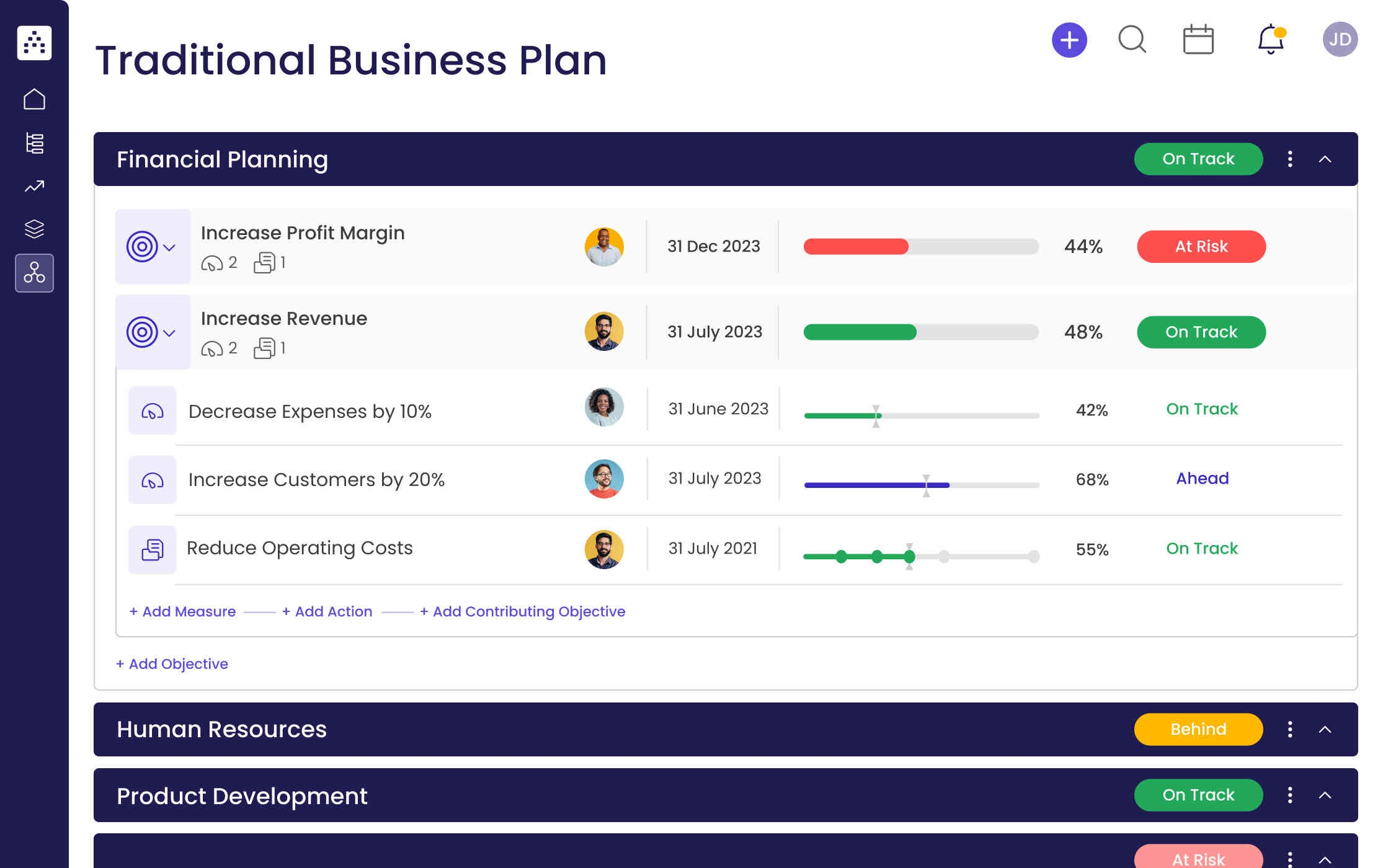 traditional business plan template