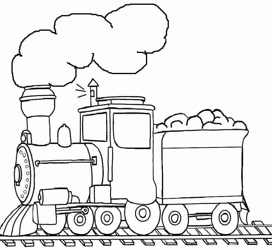 printable train coloring pictures