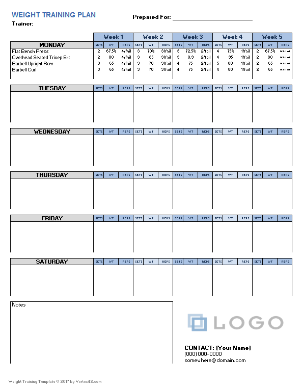 Training Plan Schedule Template Excel Infoupdate