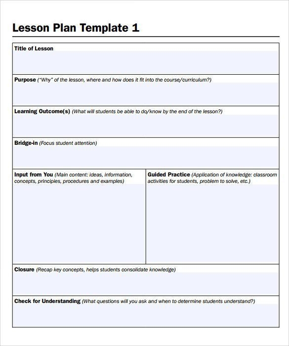 Ubd Lesson Plan Template Word Sample Simple Lesson Plan Template Word 