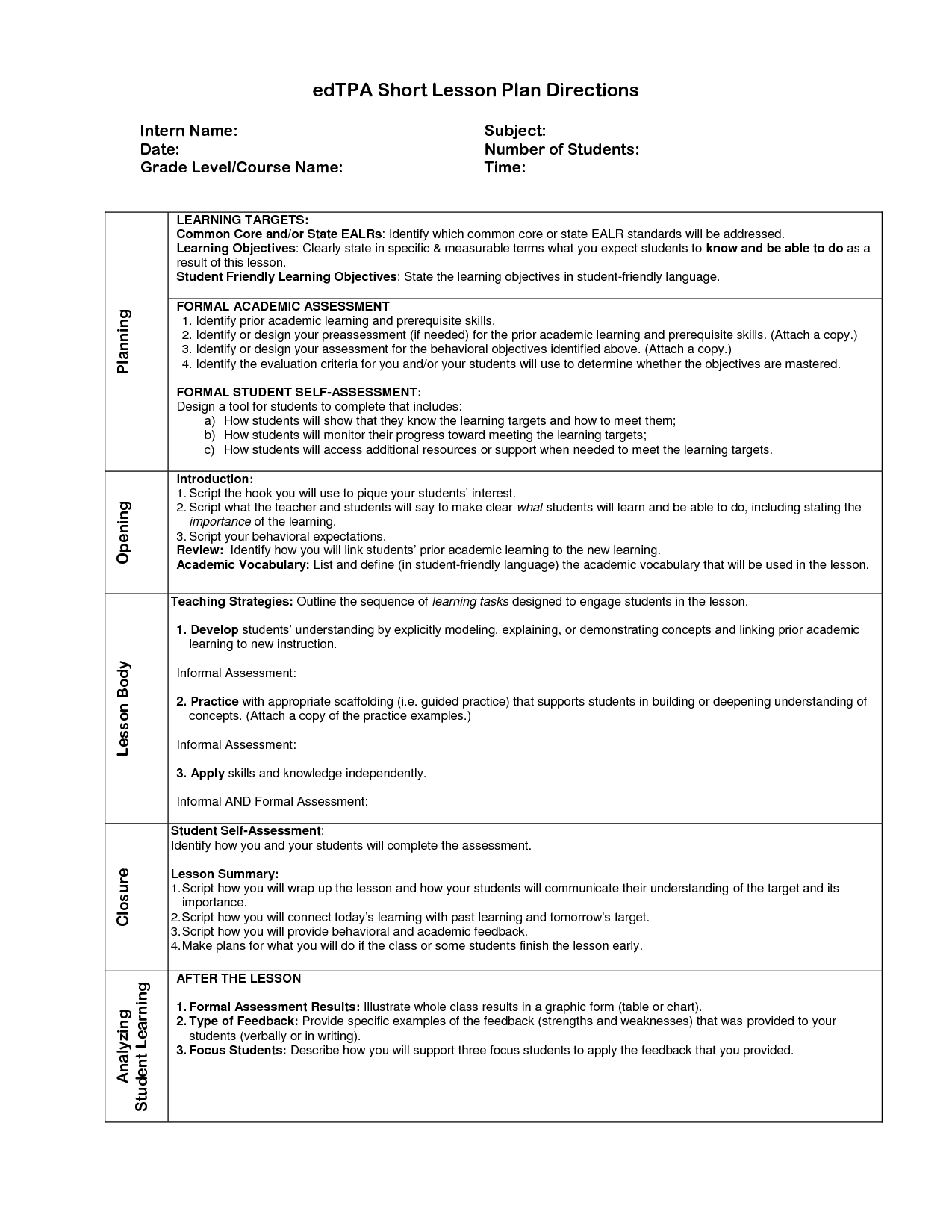 Ufli Lesson Plan Template
