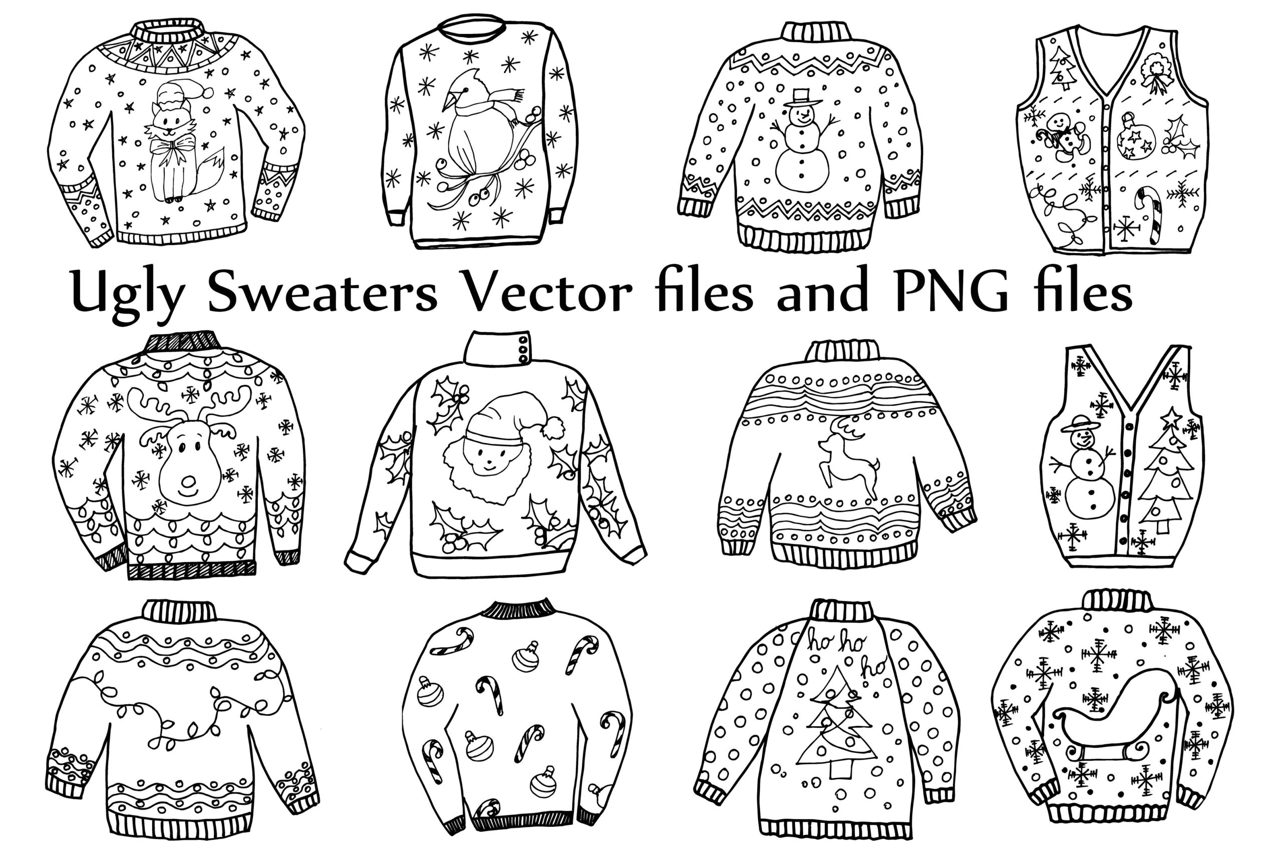 design your own ugly sweater printable