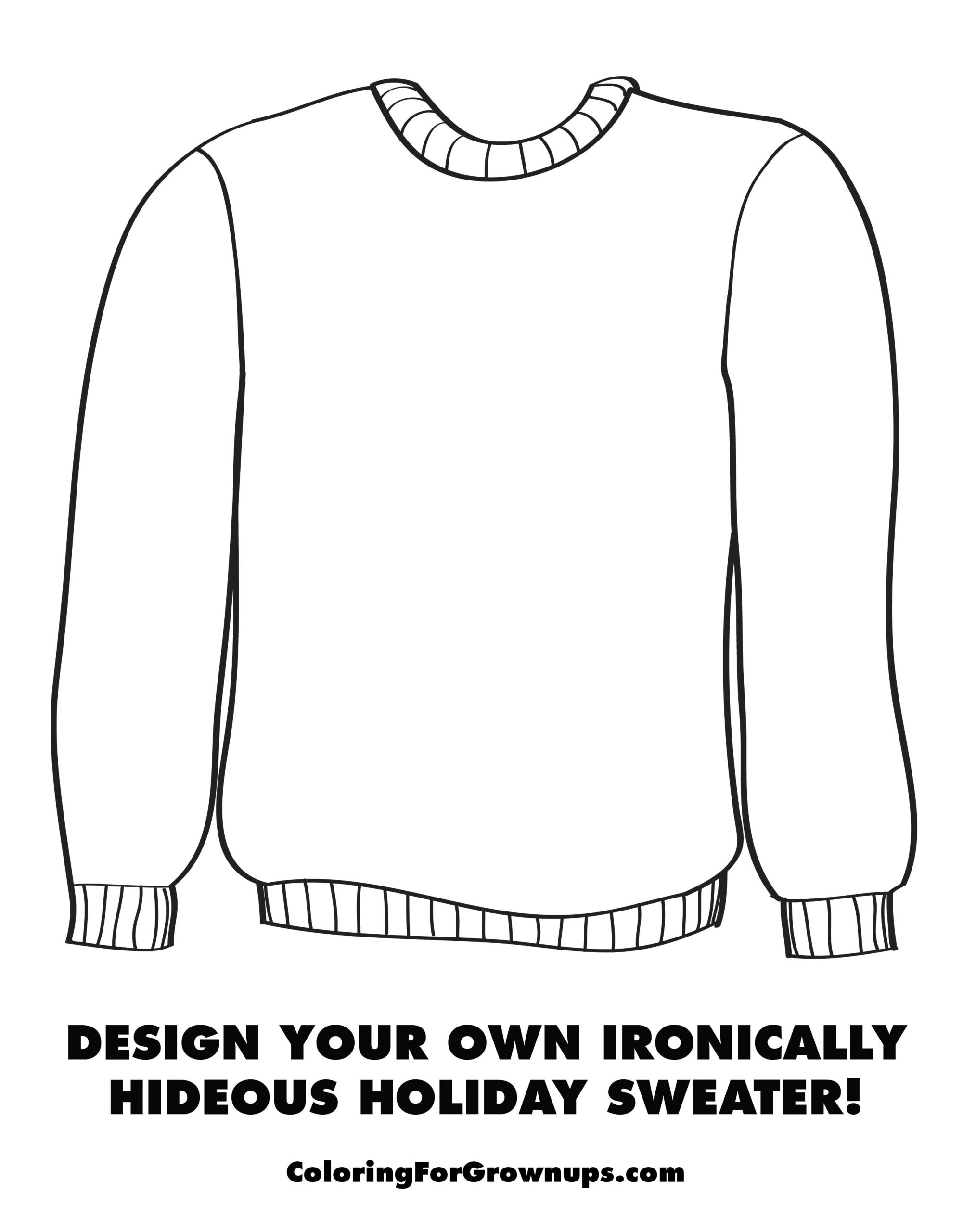 Ugly Sweater Printable Printable Word Searches