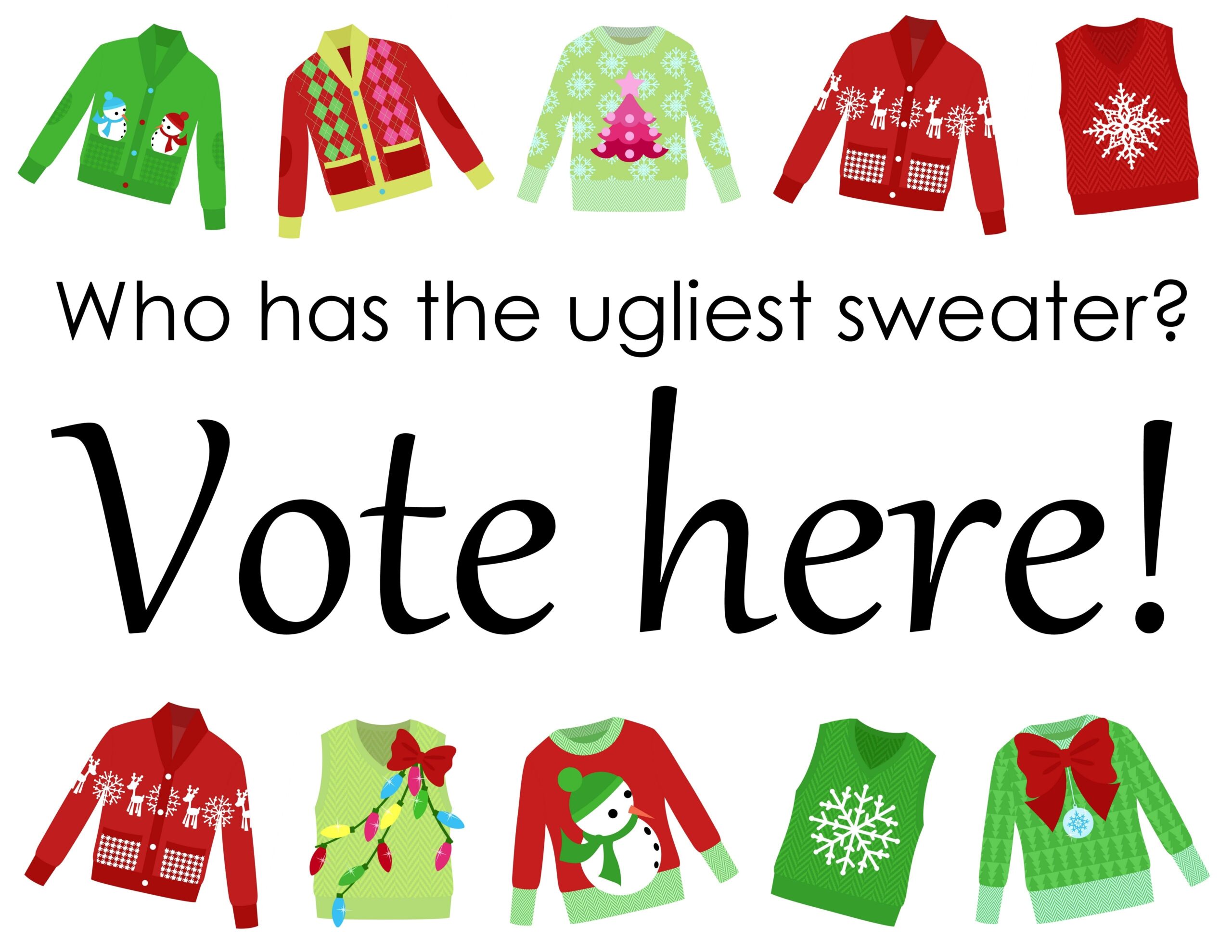 Ugly Sweater Printables Printable New Year Banners
