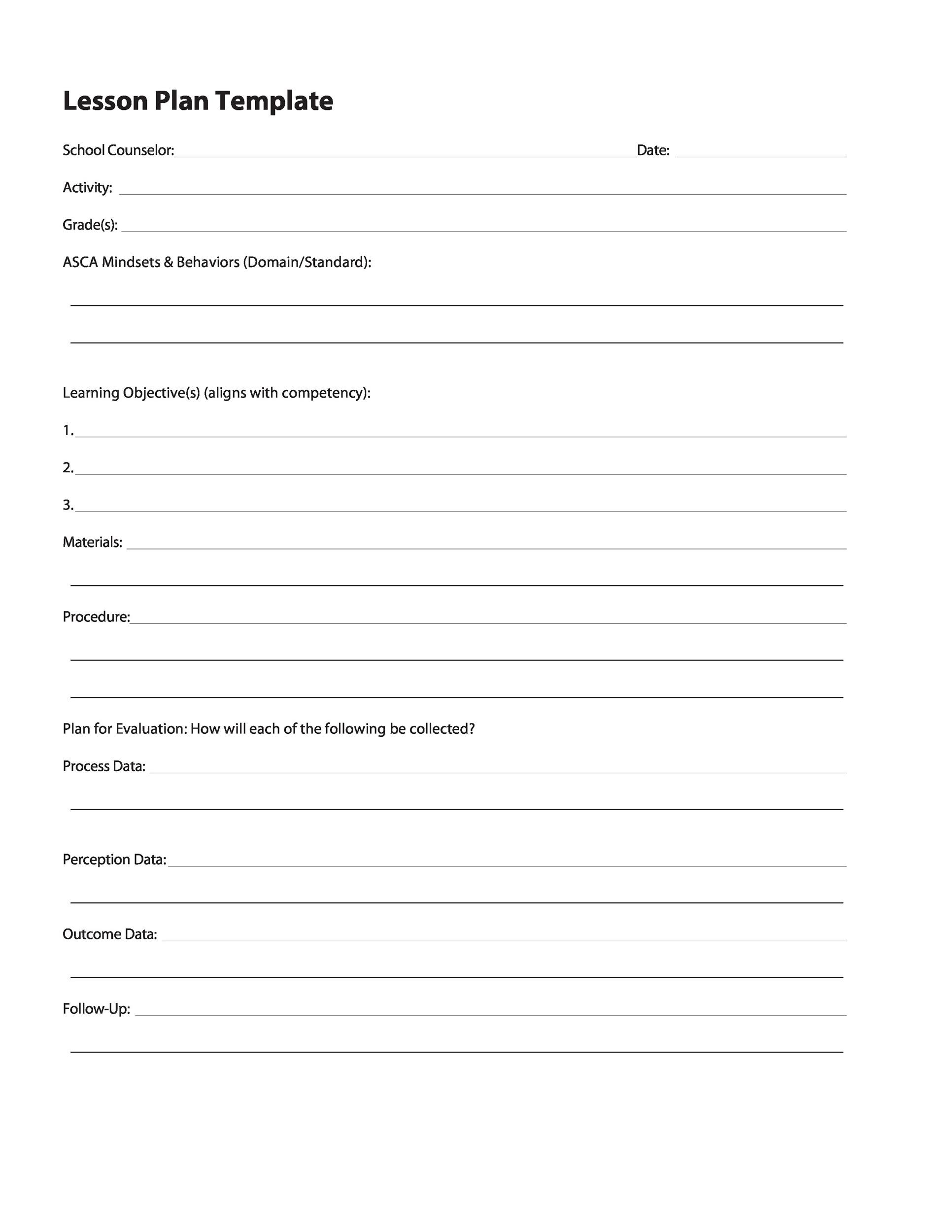 unit plan template elementary