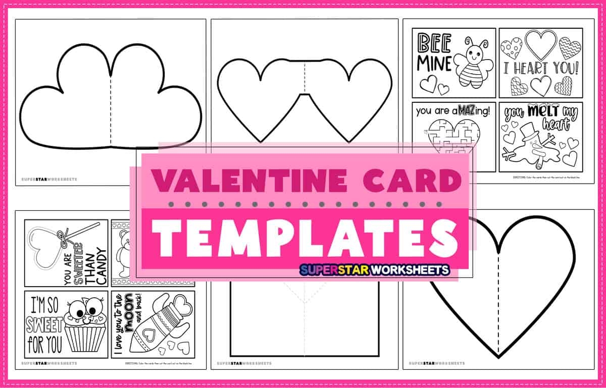 template printable valentines card