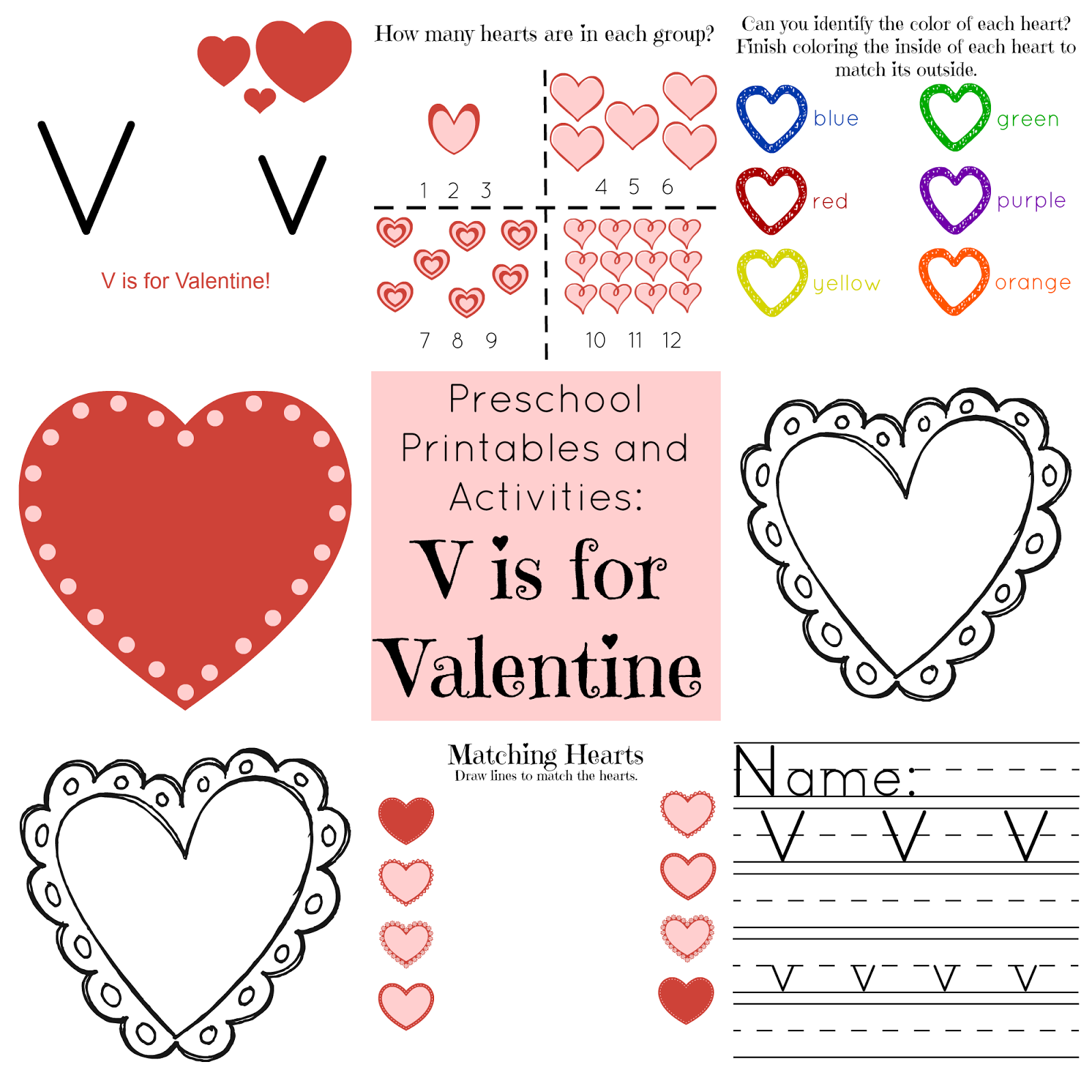 Valentine Preschool Printables Prntbl concejomunicipaldechinu gov co