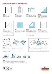 Victorian Puzzle Purse Template Download Printable PDF Templateroller