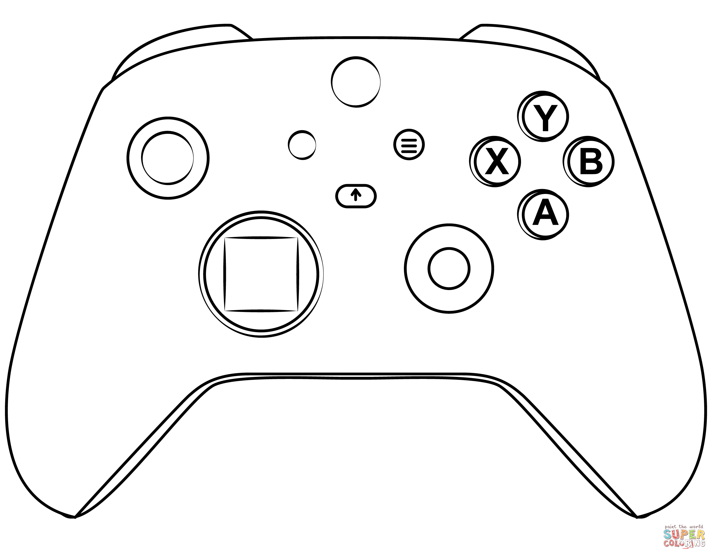 Video Game Controller Coloring Pages Coloring Nation