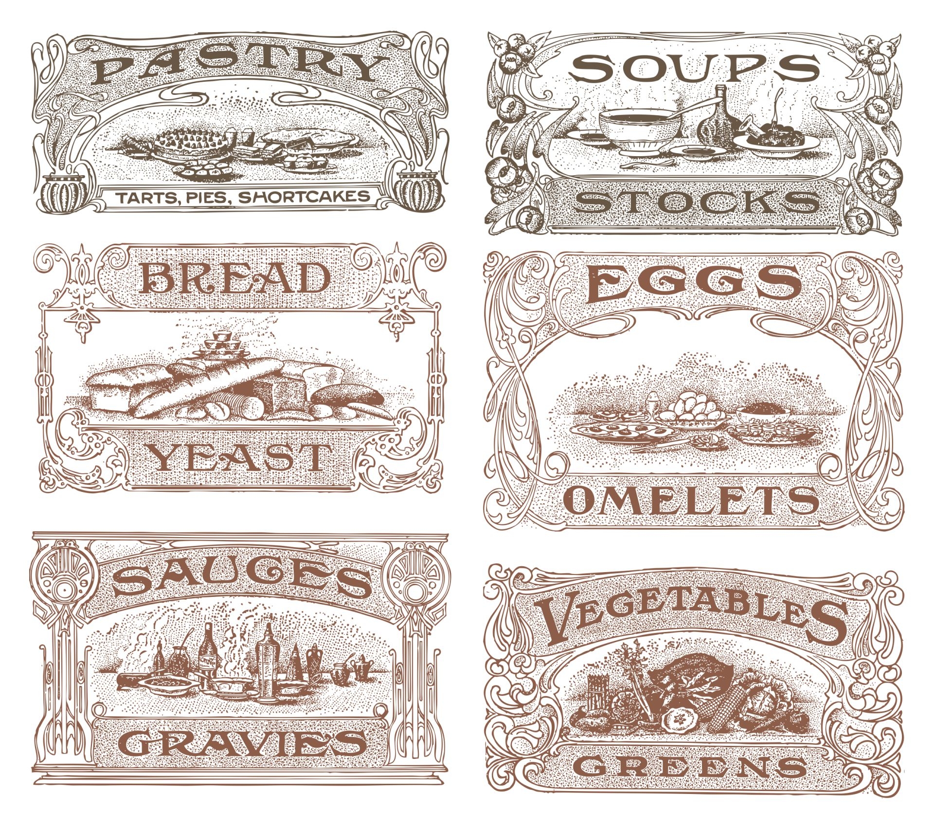 Vintage Tin Can Labels 10 Free PDF Printables Printablee