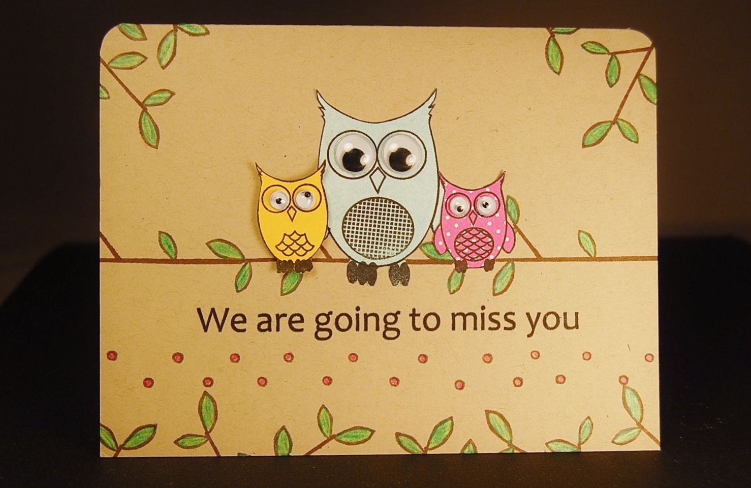 We Will Miss You Card Printable Template Free