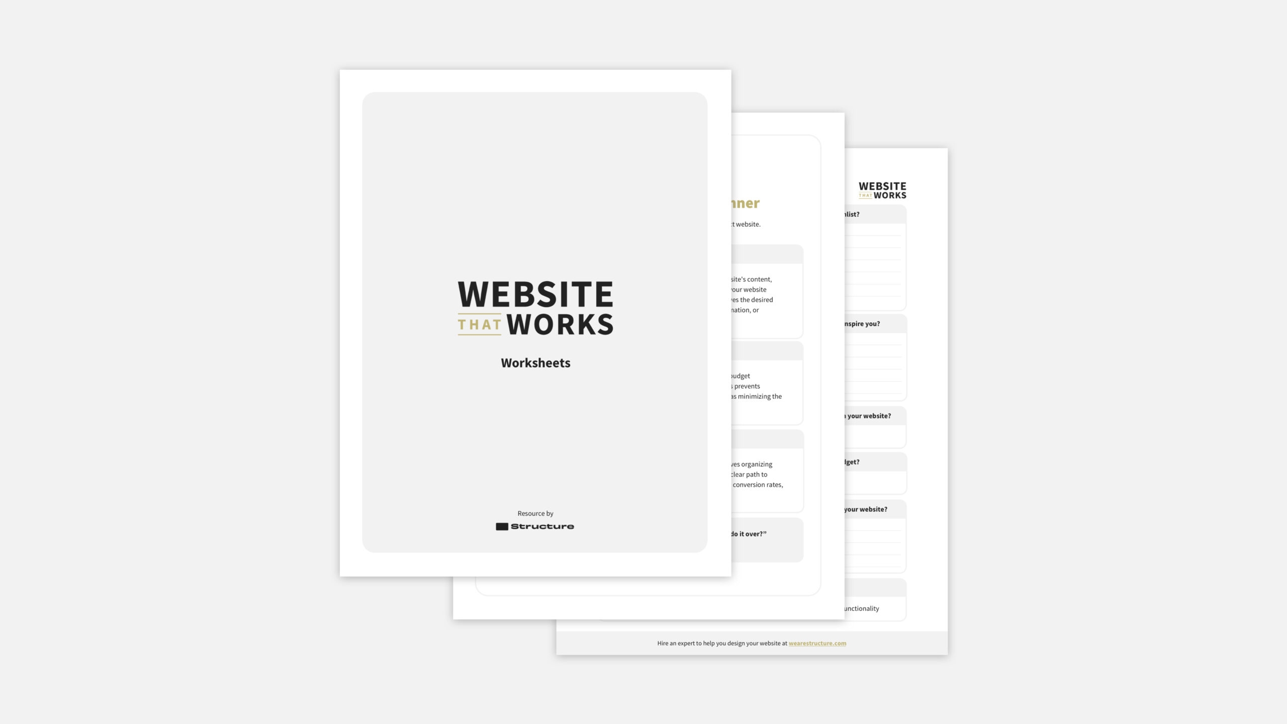 Website Design Planning Template Structure