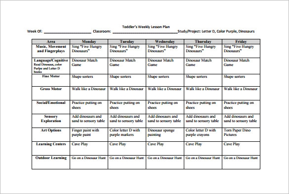 Weekly Lesson Plan Template Pdf Weekly Lesson Plan Template Lesson 