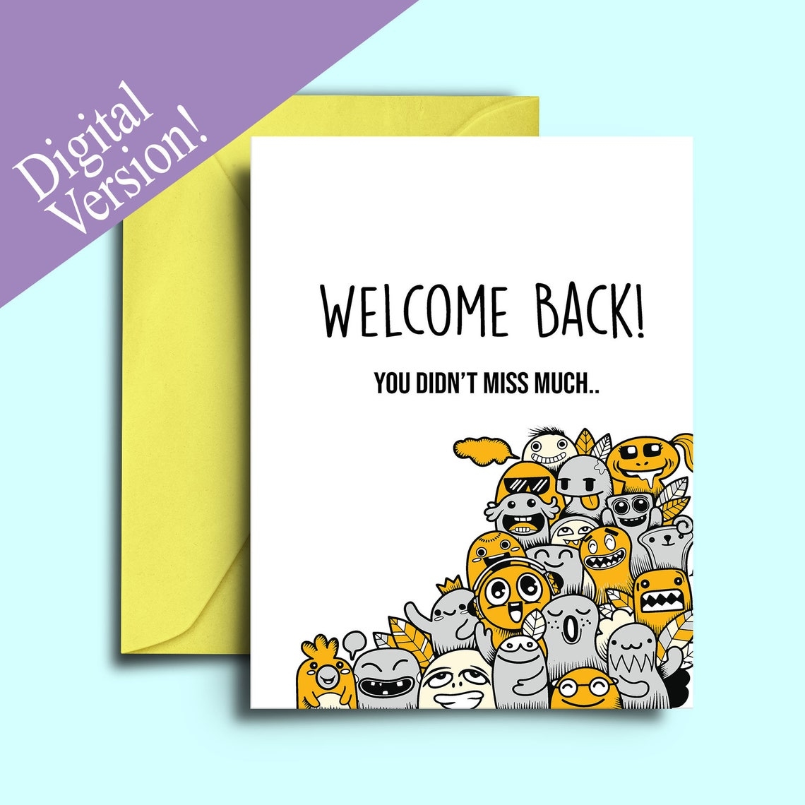 Welcome Back Card Printable