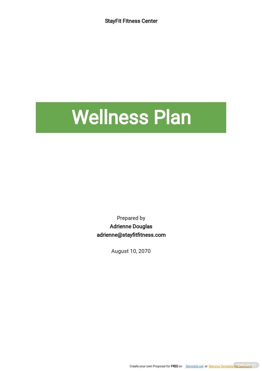 Wellness Program Plan Template Google Docs Word Apple Pages PDF 