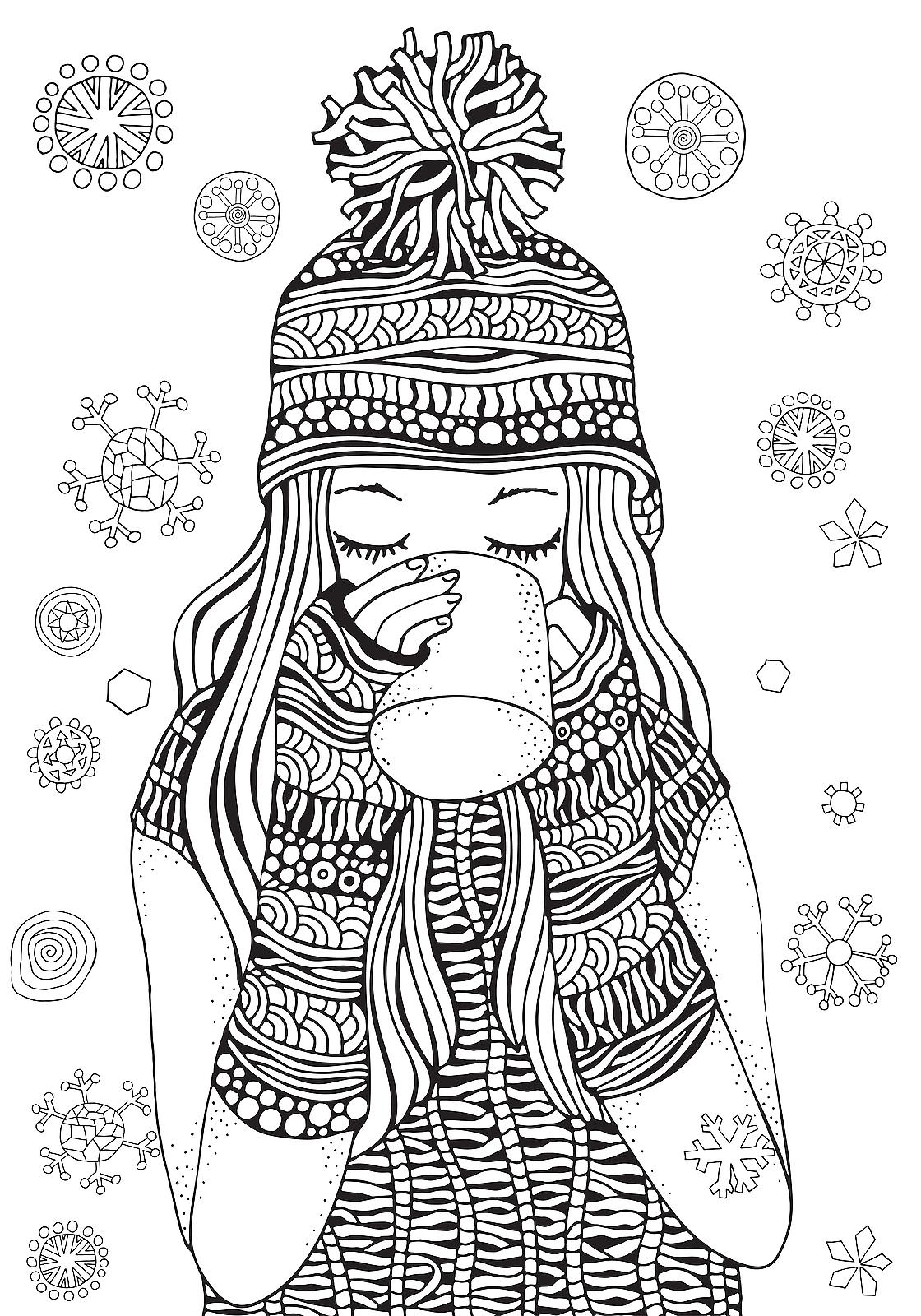 Winter Color Pages Free Printables