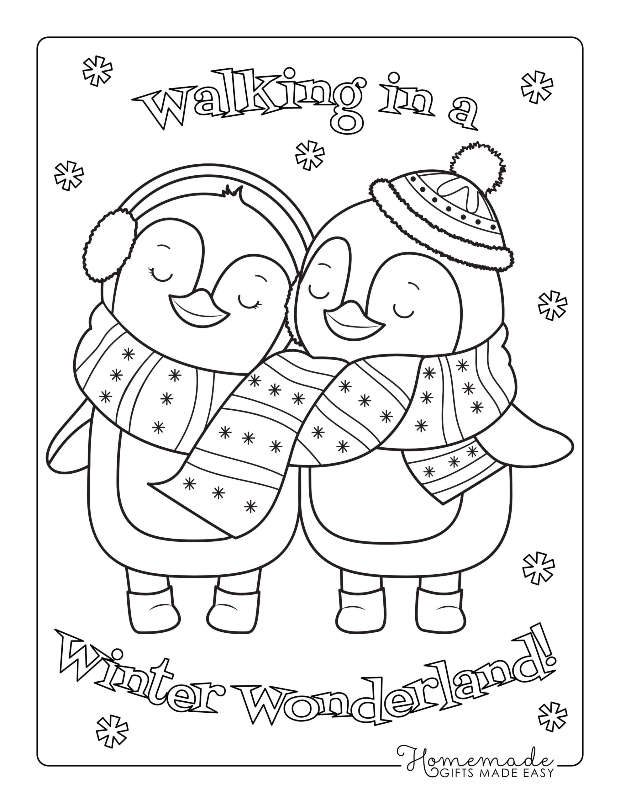 Winter Coloring Page Printable Vrogue co