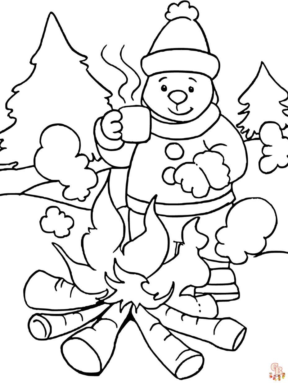 printable winter coloring pictures